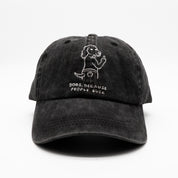 Černá džínová kšiltovka - Logo "Dogs. Because People Suck" 