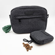 Černá džínová taška na venčení psů - Crossbody