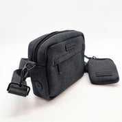 Černá džínová taška na venčení psů - Crossbody