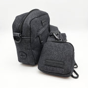 Černá džínová taška na venčení psů - Crossbody