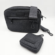 Černá džínová taška na venčení psů - Crossbody