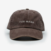 Hnědá džínová čepice - Fur Mama