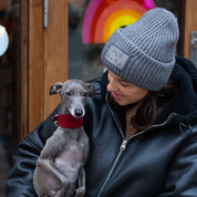 Šedá vlněná čepice -  Fur Mama