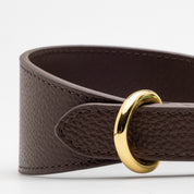 Hnědý obojek pro psa Coffee Brown Wide
