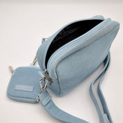 Džínová vycházková taška pro psy - Crossbody