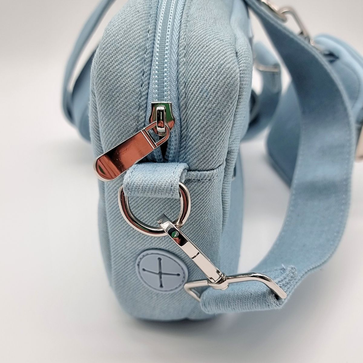 Džínová vycházková taška pro psy - Crossbody