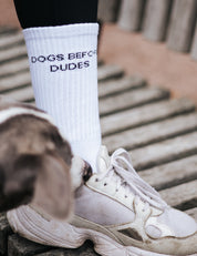 Bílé ponožky - Dogs Before Dudes