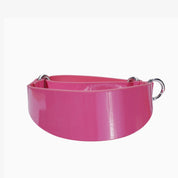 Lesklý růžový psí martingale široký