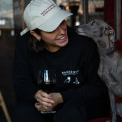 Černé tričko s dlouhým rukávem  - Dogs & Wine Make Everything Fine