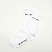 White Tube Socks - Dog Mom