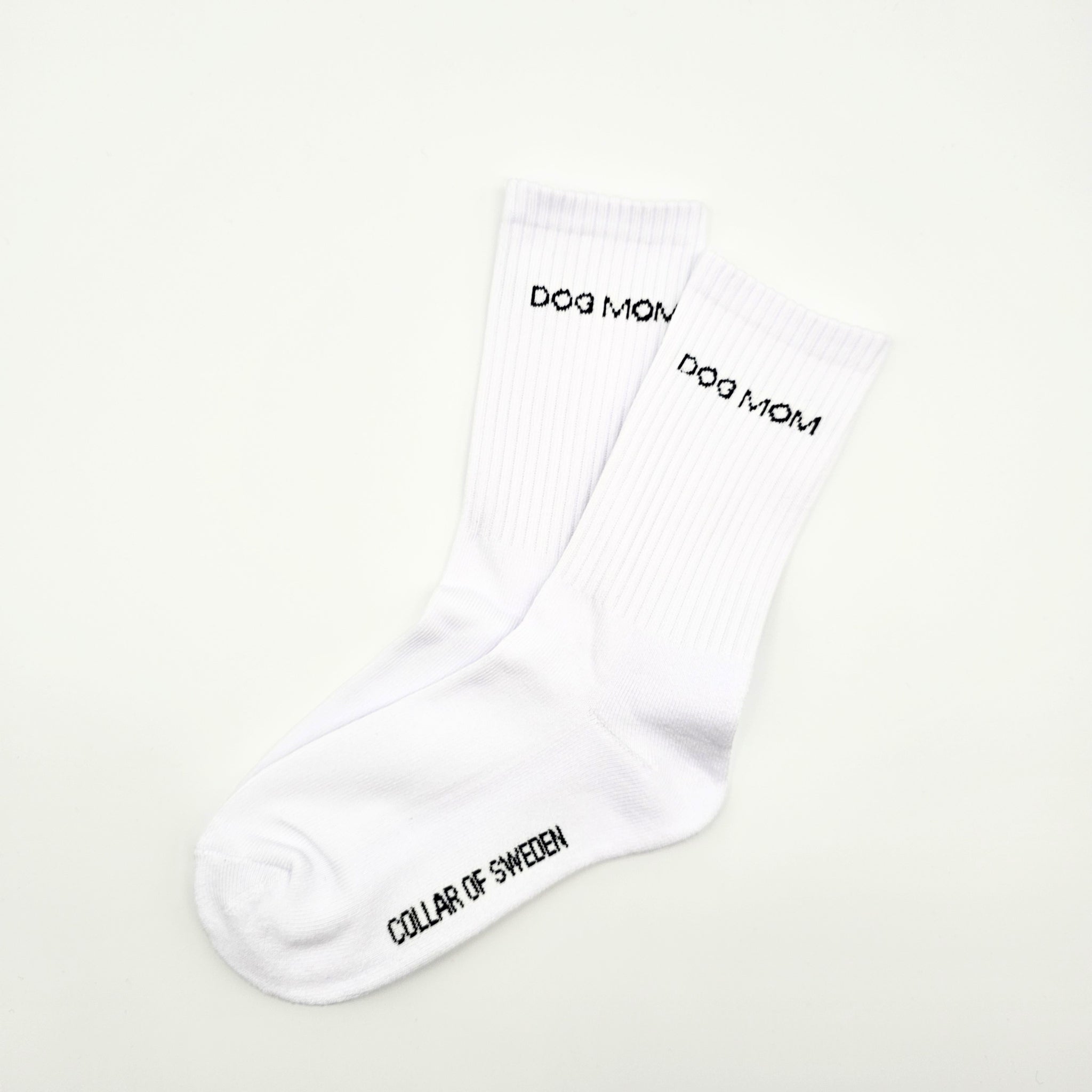 White Tube Socks - Dog Mom