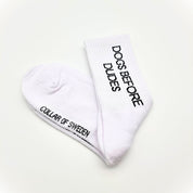 Bílé ponožky - Dogs Before Dudes